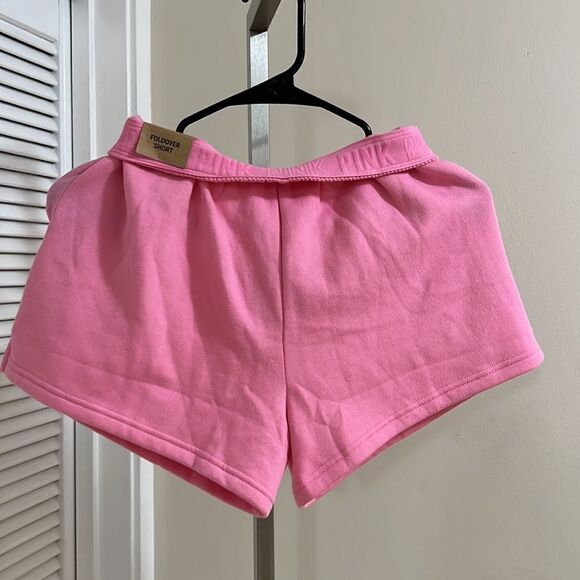 Pink VS fold over sweat shorts - Picture 5 of 7